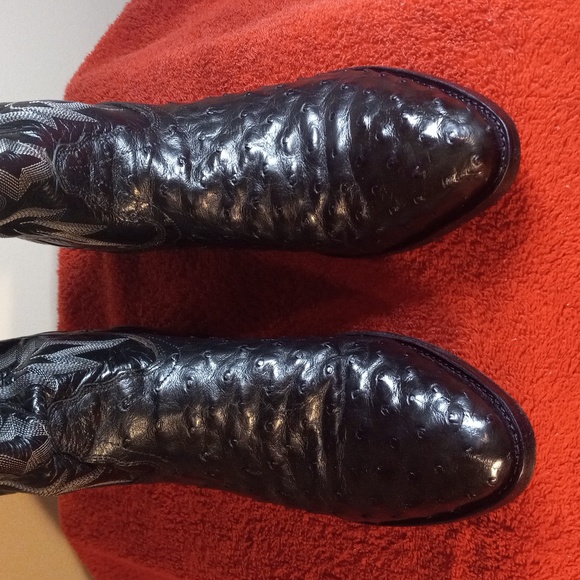 Ostrich leather boots - Picture 3 of 10
